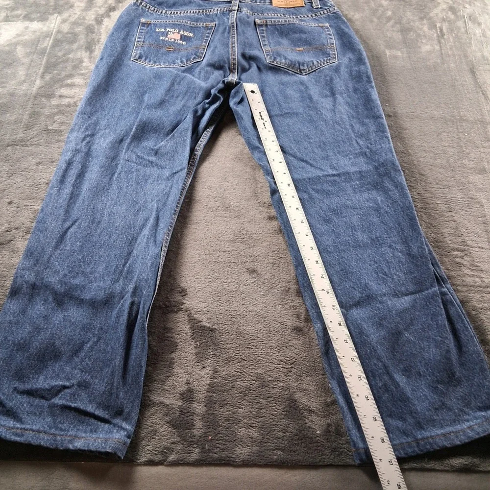 US Polo Assn Jeans Mens 36x28 Blue Straight Leg Medium Wash Denim 3072
